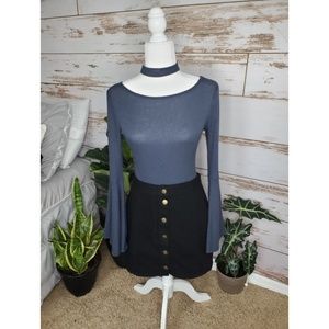 Bell sleeve top